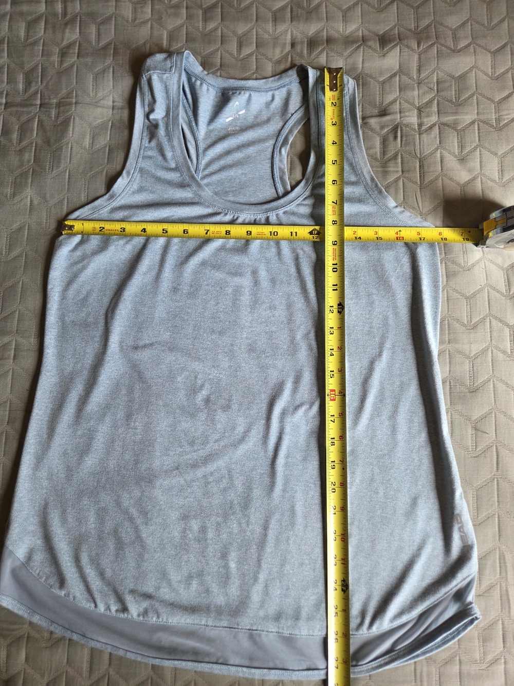 Head Light Gray Racerback Performance Tank - Picture 9 of 11
